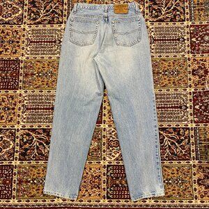 Vintage 90s Ikeda light wash baggy taper jeans